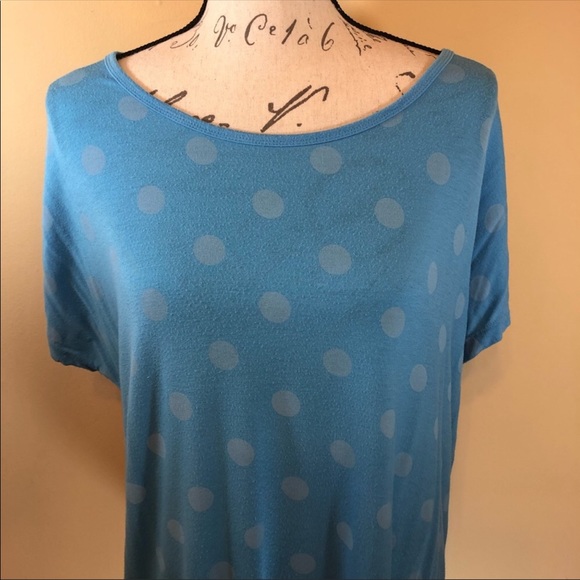 Disney Parks Minnie Mouse Print Blue Top - Picture 2 of 7